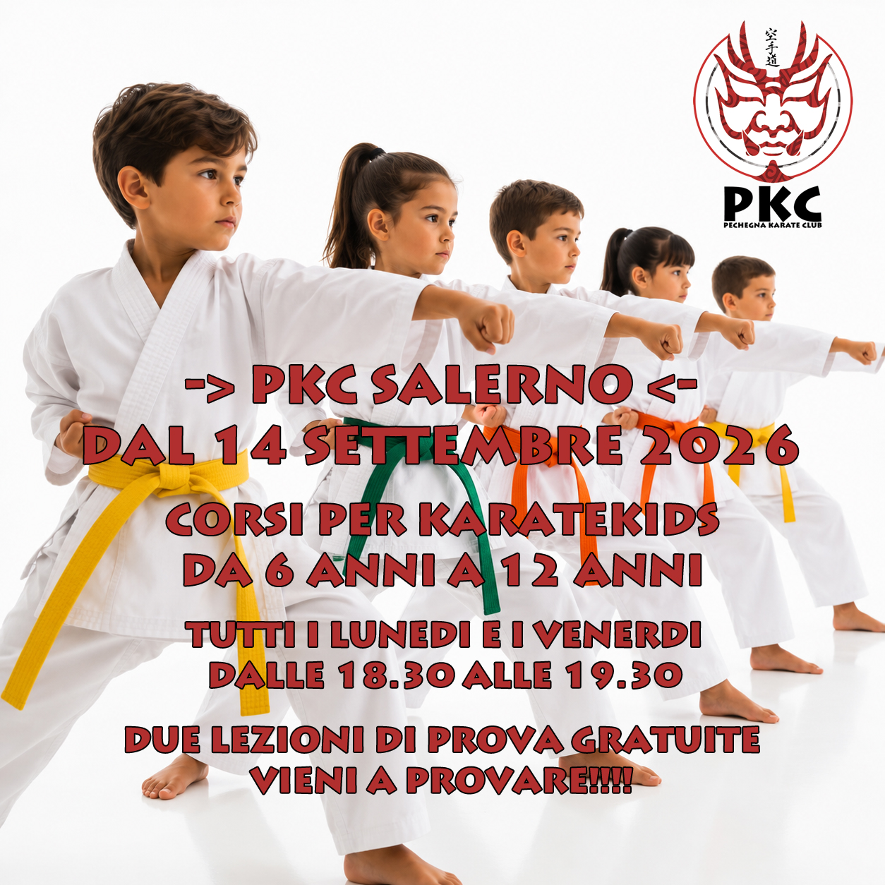 INIZIO CORSI KARATEKIDS 2026/2027